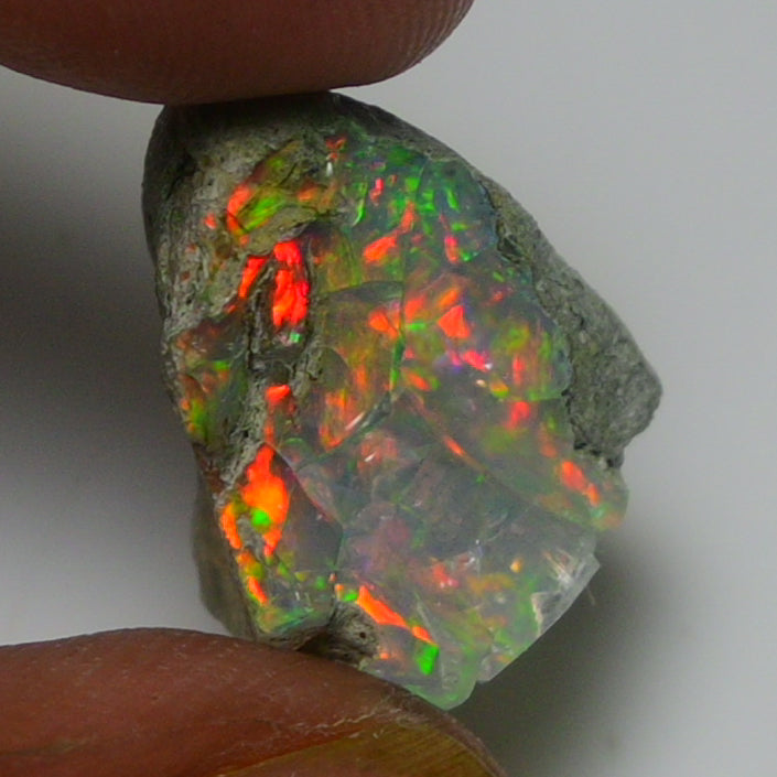 Black Opal Weight: 9.50 Carats | Natural Black Ethiopian Opal Rough - Ready for Cutting & Jewelry