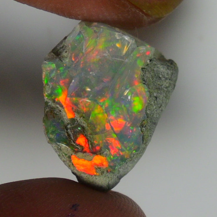 Black Opal Weight: 9.50 Carats | Natural Black Ethiopian Opal Rough - Ready for Cutting & Jewelry
