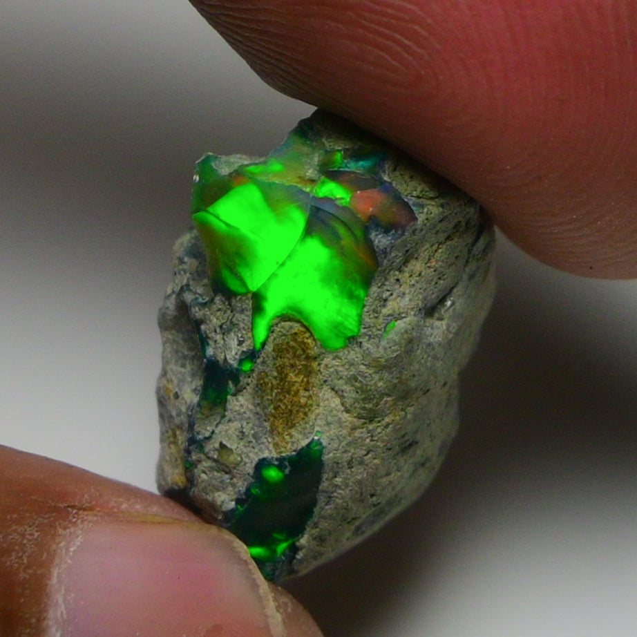 Black Opal 10.70 Carats | Natural Black Ethiopian Opal Rough - Ready for Cutting & Jewelry!