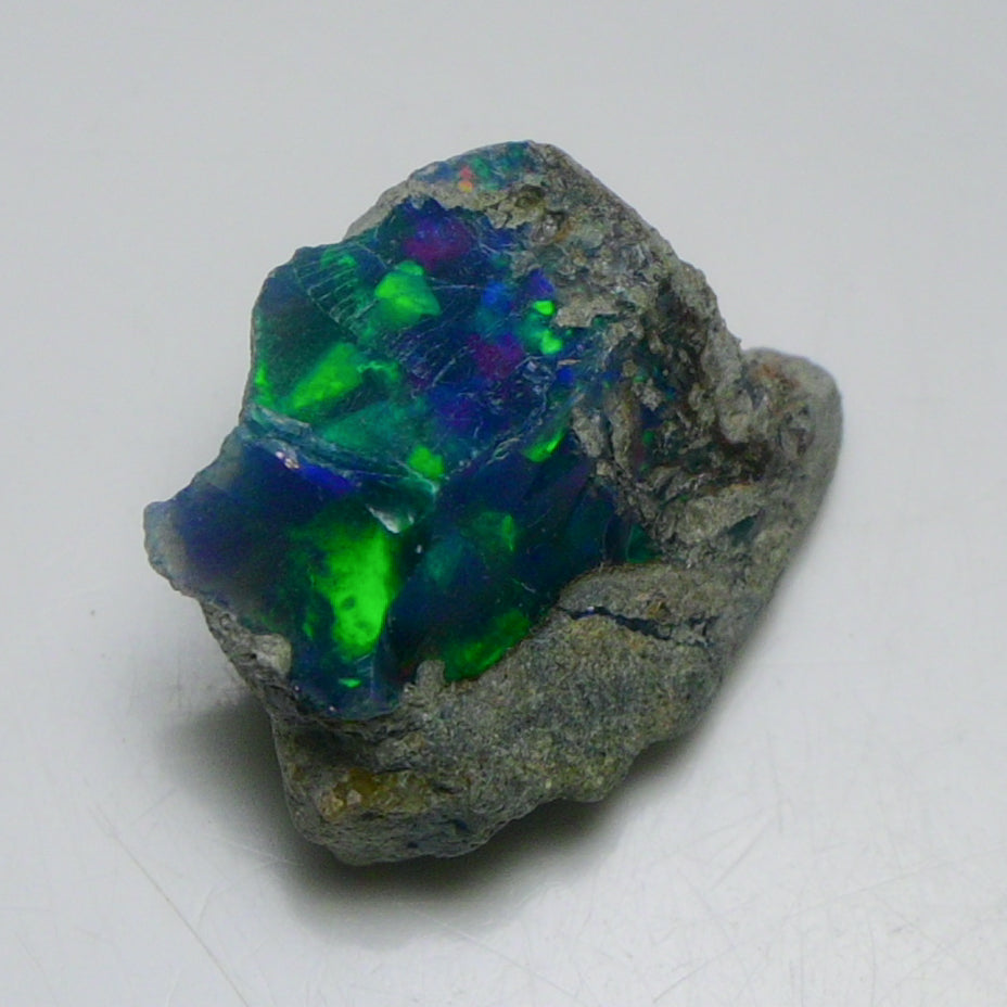 Black Opal 10.50 Carats | Natural Black Ethiopian Opal Rough - Ready for Cutting & Jewelry!