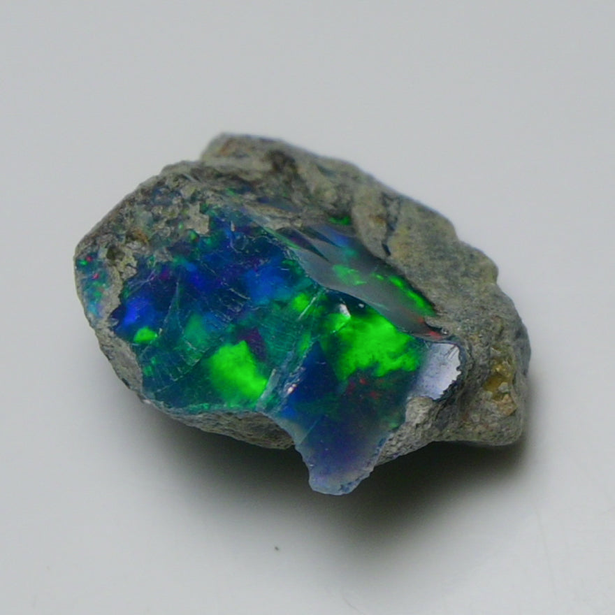 Black Opal 10.50 Carats | Natural Black Ethiopian Opal Rough - Ready for Cutting & Jewelry!