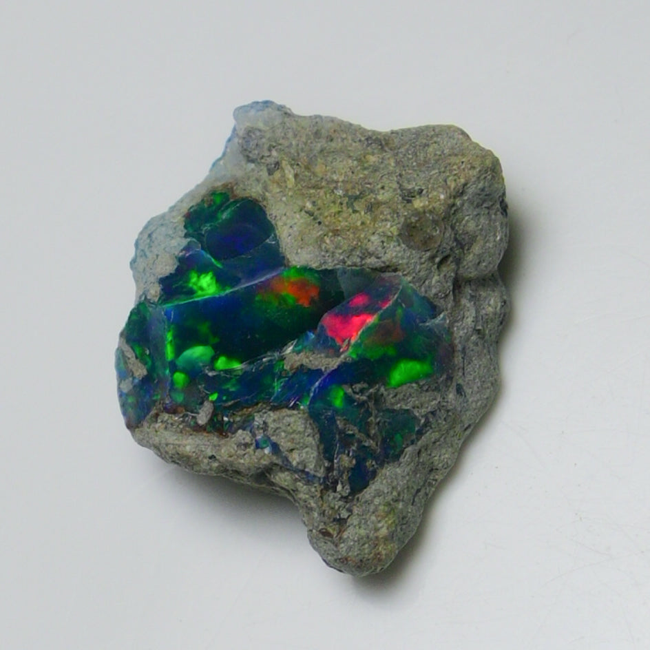 Black Opal 10.50 Carats | Natural Black Ethiopian Opal Rough - Ready for Cutting & Jewelry!
