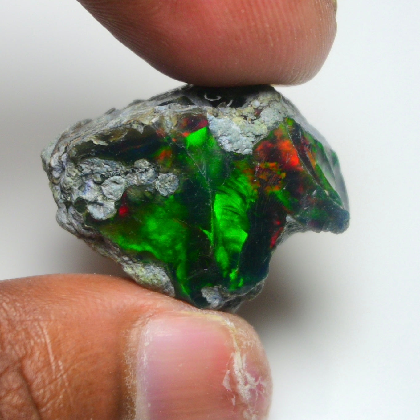 Rare Black Opal 26.70 Carats | Natural Black Ethiopian Opal Rough - Ready for Cutting & Jewelry!