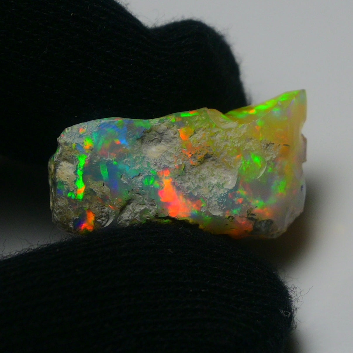 White Opal 16.00 Carats | Natural White Ethiopian Opal Rough - Ready for Cutting & Jewelry!