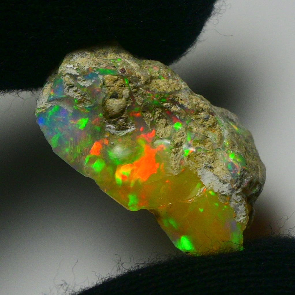 White Opal 16.00 Carats | Natural White Ethiopian Opal Rough - Ready for Cutting & Jewelry!