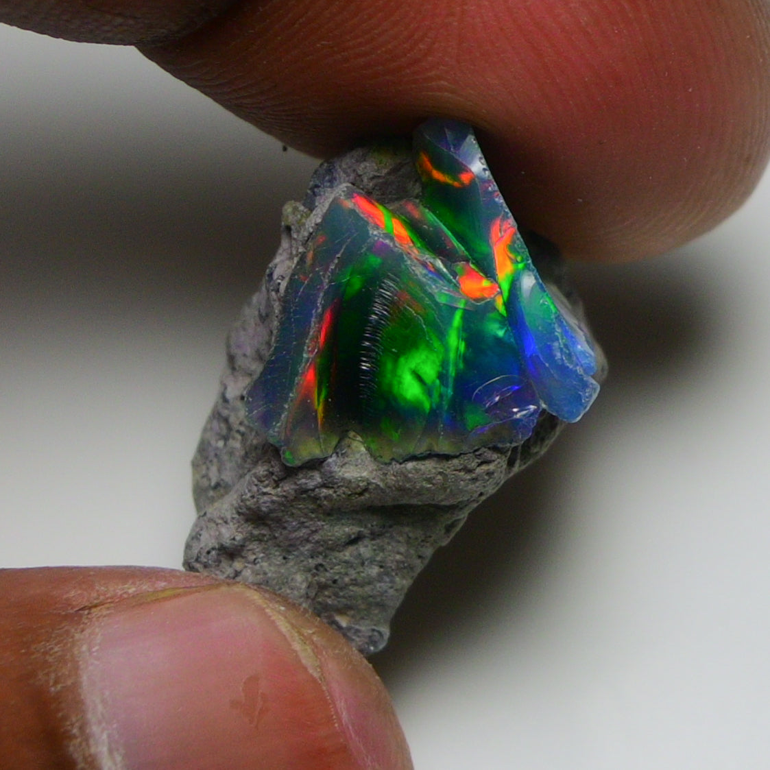Black Opal 14.70 Carats | Natural Black Ethiopian Opal Rough - Ready for Cutting & Jewelry!