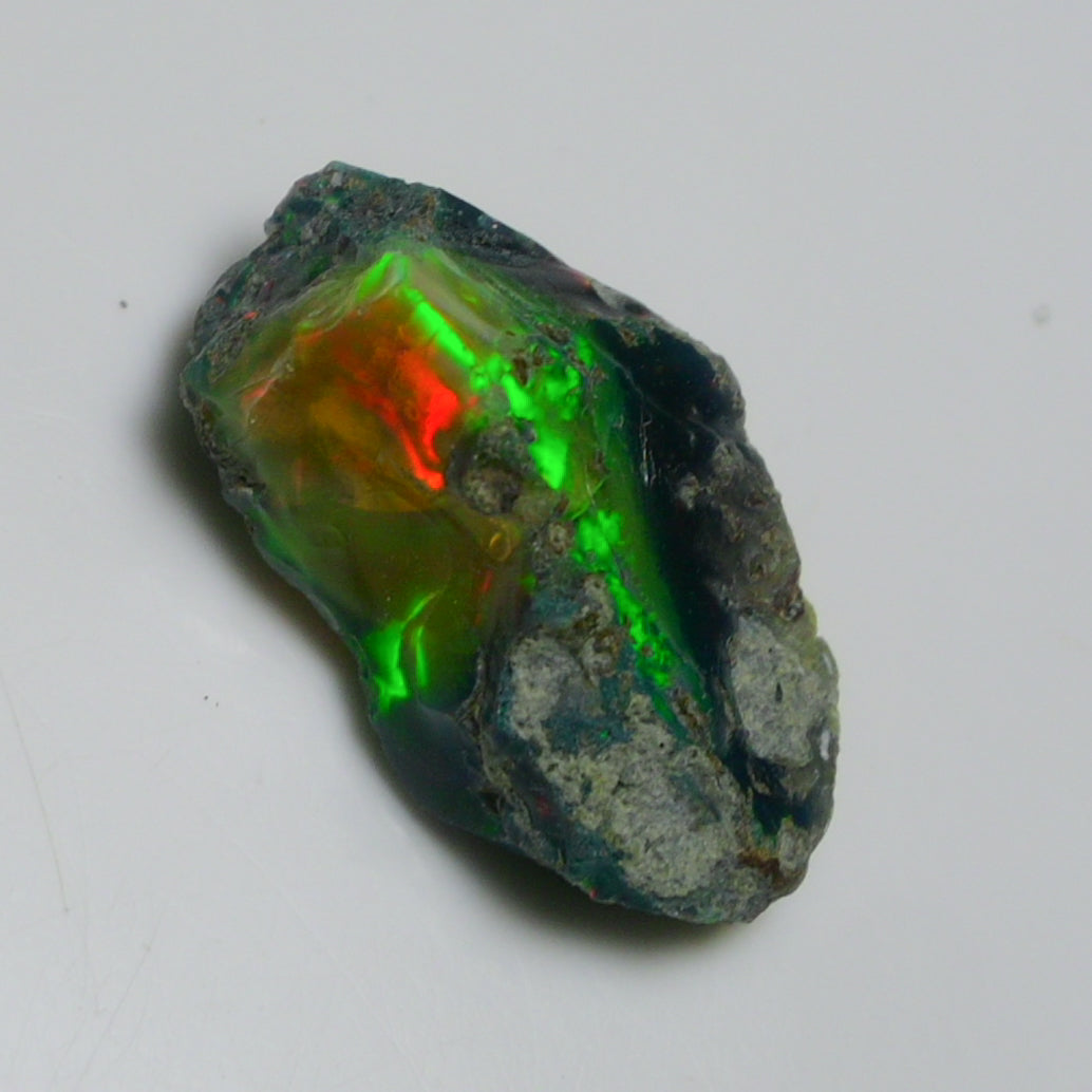 Black Opal 10.30 Carats | Natural Black Ethiopian Opal Rough - Ready for Cutting & Jewelry!