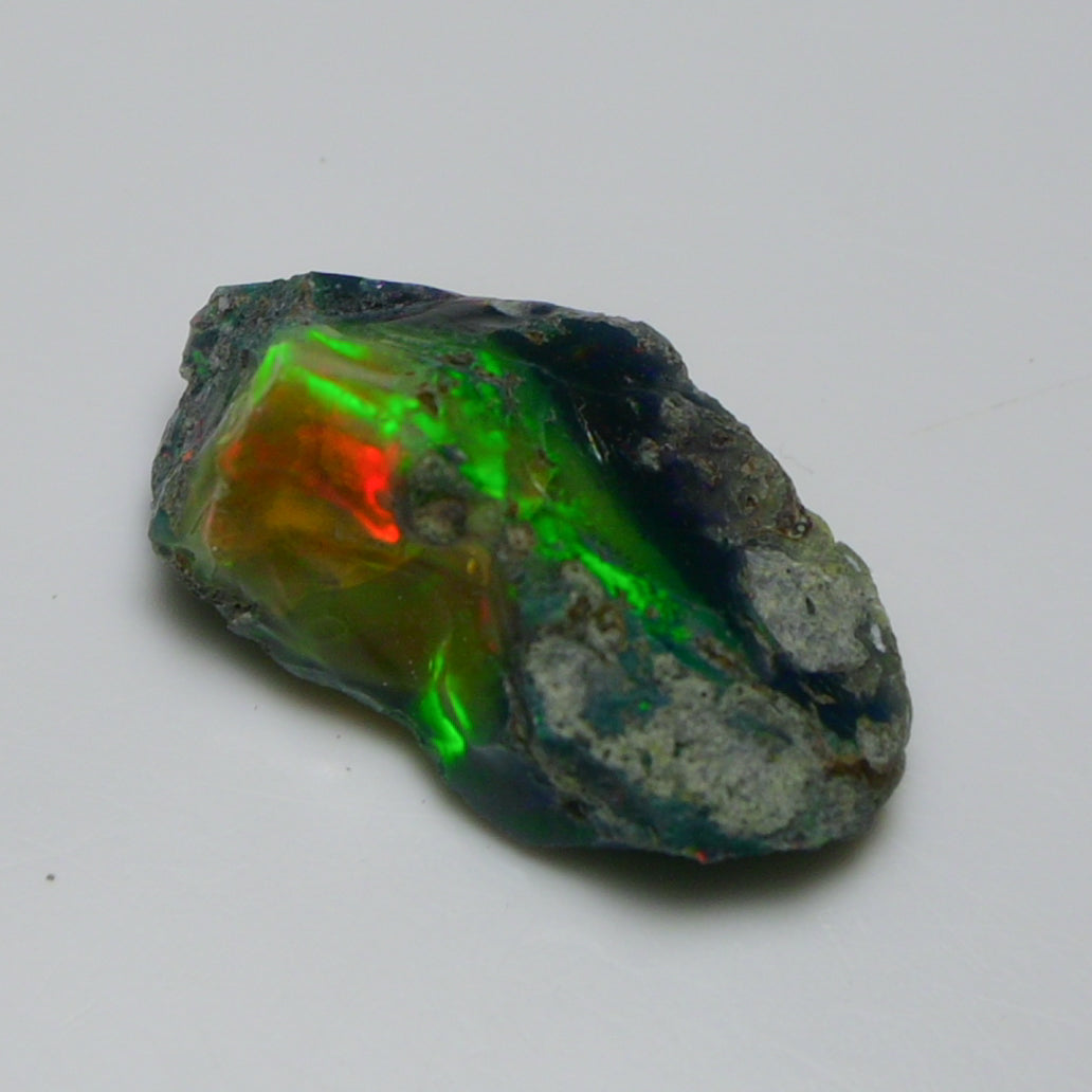 Black Opal 10.30 Carats | Natural Black Ethiopian Opal Rough - Ready for Cutting & Jewelry!