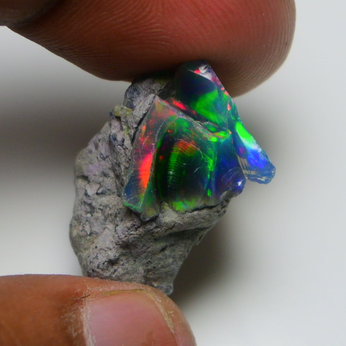Black Opal 14.70 Carats | Natural Black Ethiopian Opal Rough - Ready for Cutting & Jewelry!