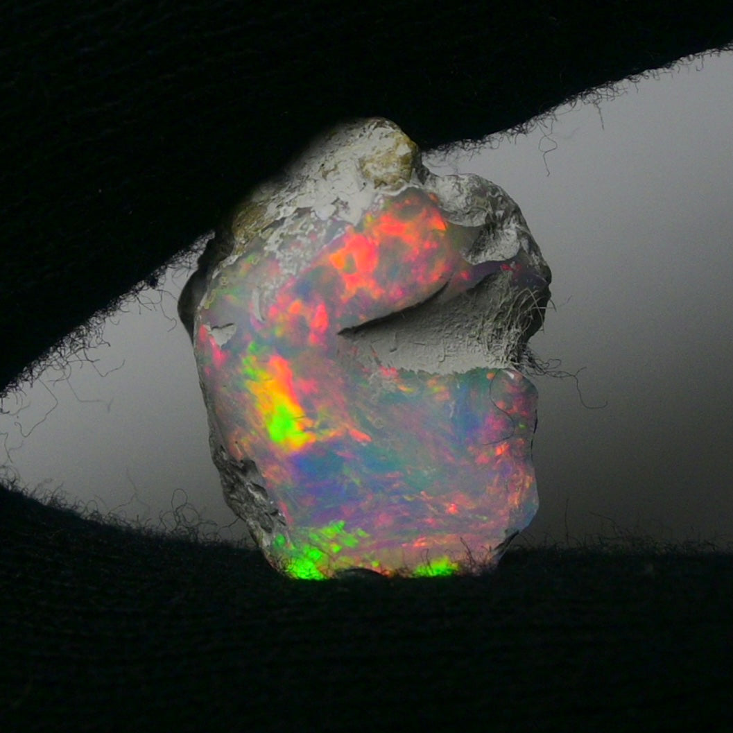 White Opal 8.15 Carats | Natural White Ethiopian Opal Rough - Ready for Cutting & Jewelry!