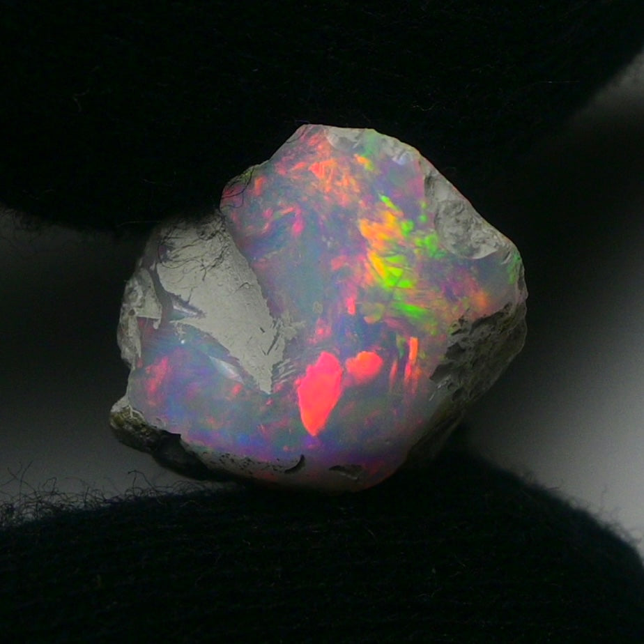 White Opal 8.15 Carats | Natural White Ethiopian Opal Rough - Ready for Cutting & Jewelry!
