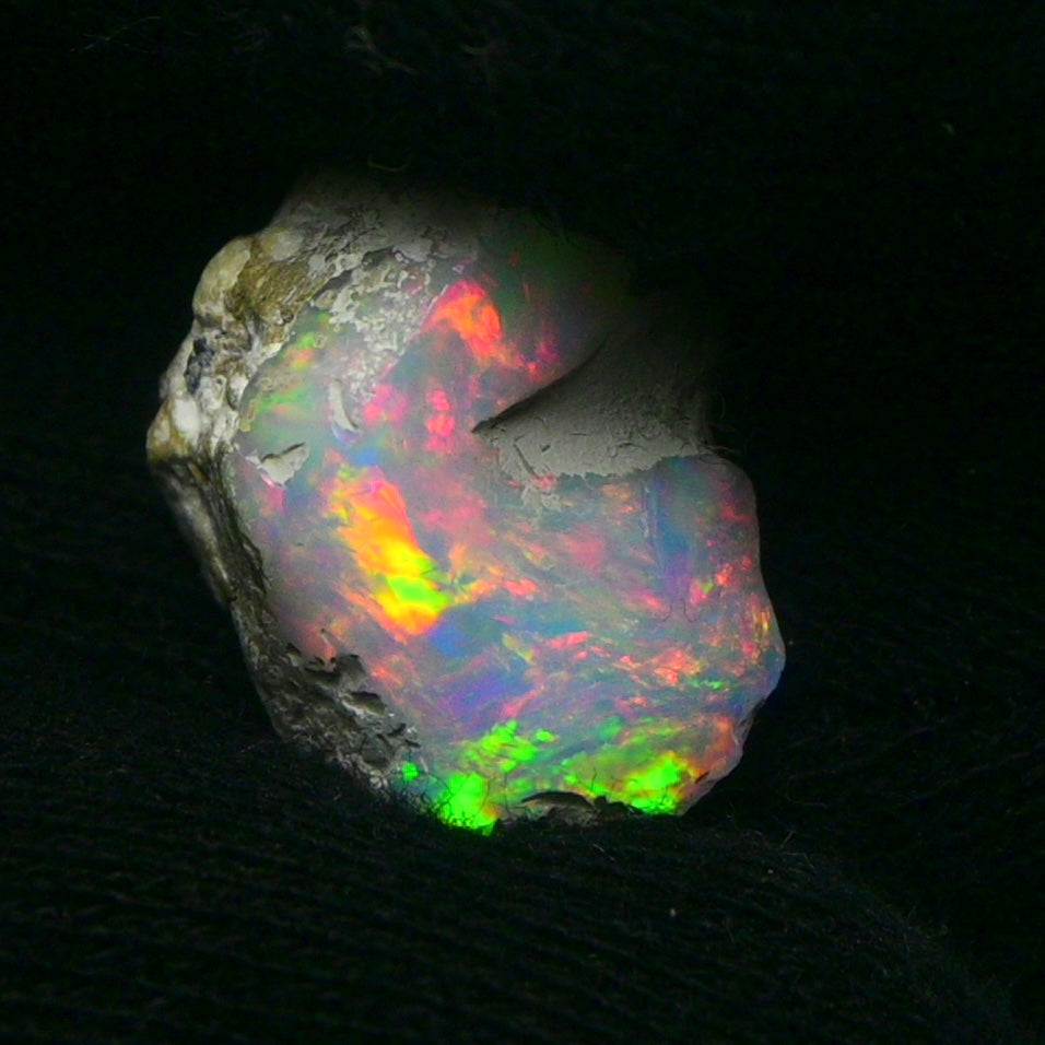 White Opal 8.15 Carats | Natural White Ethiopian Opal Rough - Ready for Cutting & Jewelry!