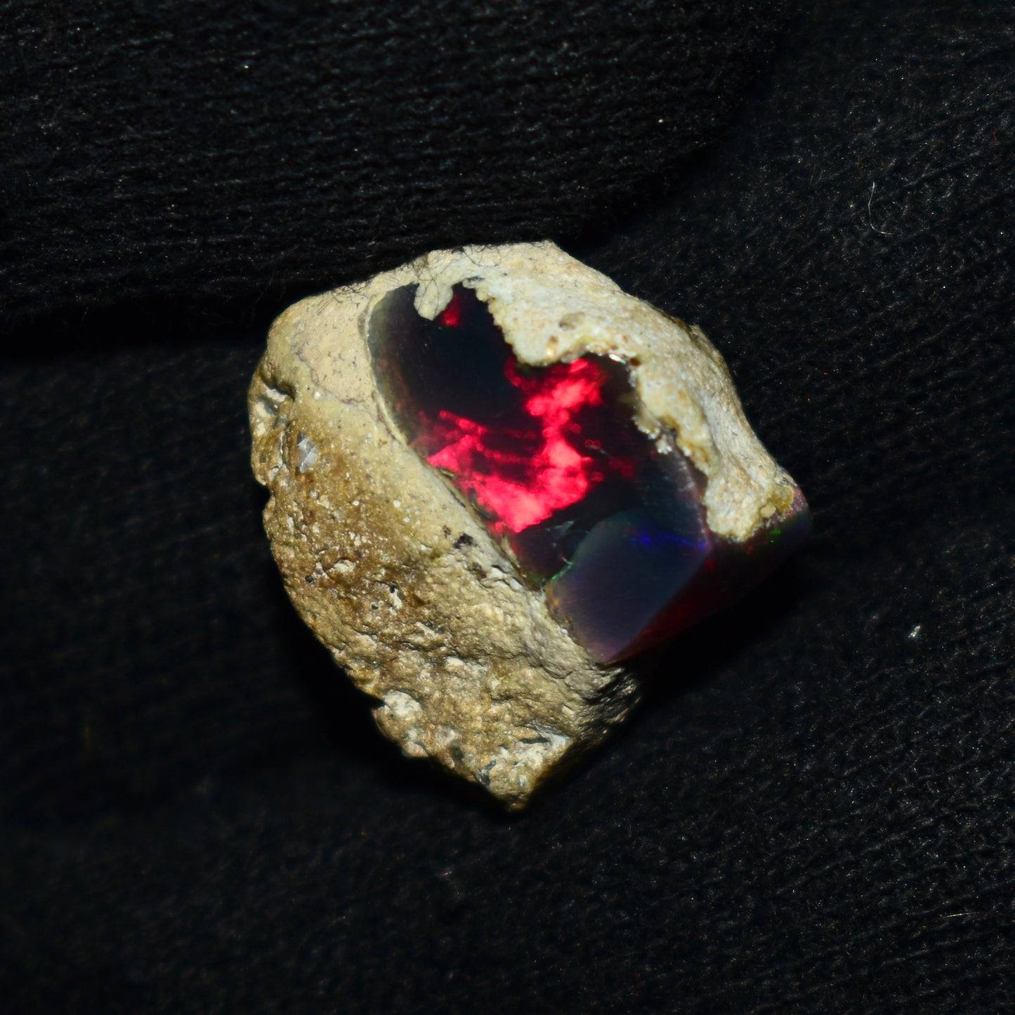 Black Opal Rough 10.00 Carats | Natural Ethiopian Opal Rough - Ready for Cutting & Jewelry | AAA Grade Opal Raw