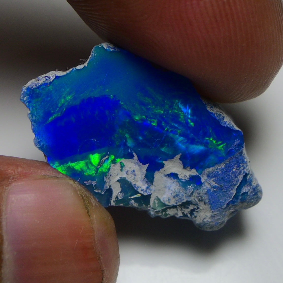 Rare Blue Opal 14.55 Carats | Natural Blue Ethiopian Opal Rough - Ready for Cutting & Jewelry!