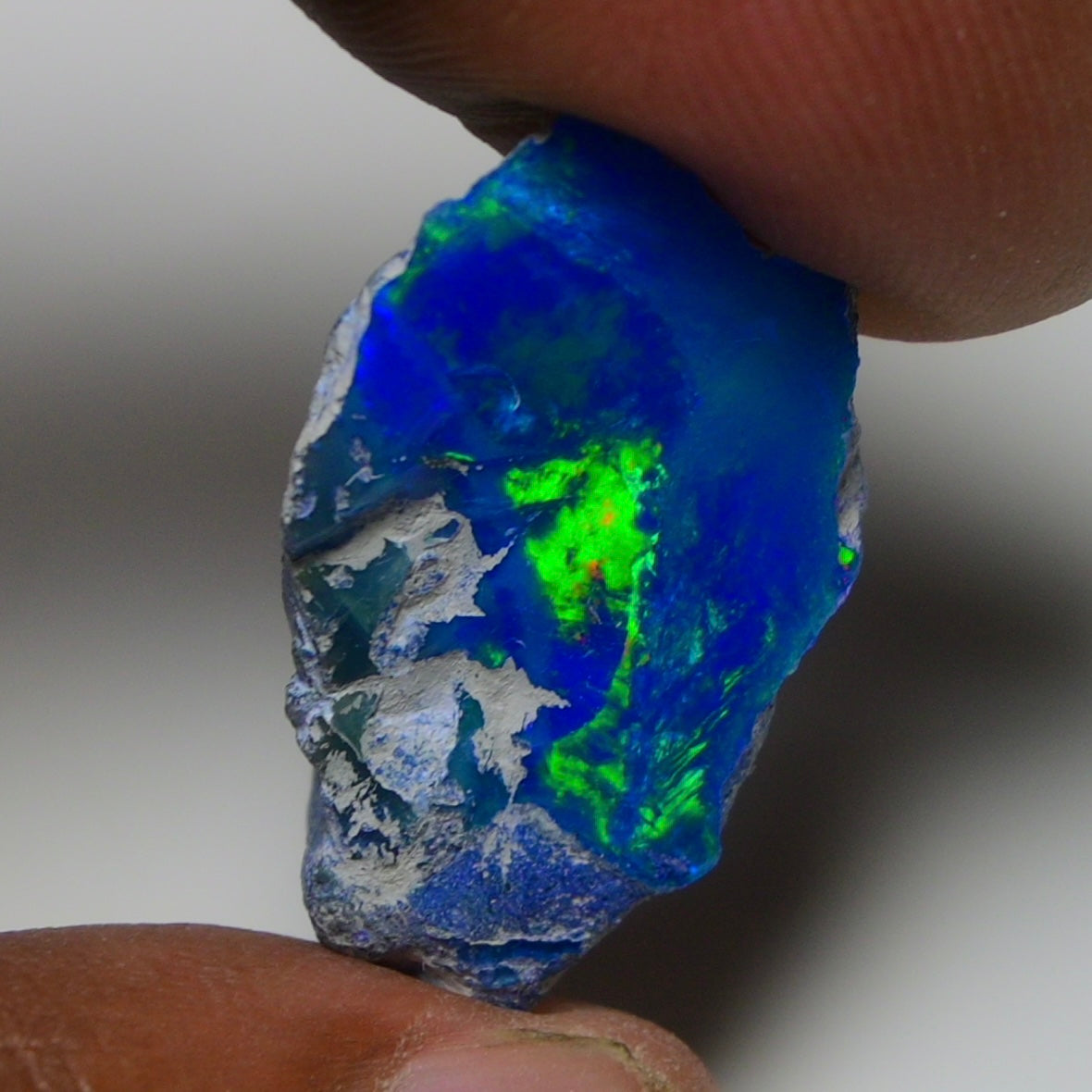 Rare Blue Opal 14.55 Carats | Natural Blue Ethiopian Opal Rough - Ready for Cutting & Jewelry!