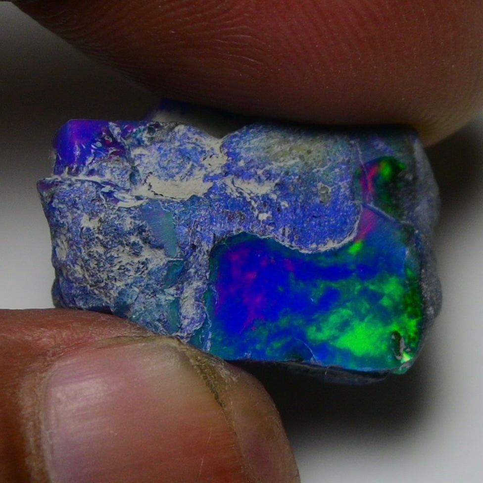 Rare Blue Opal 15.00 Carats | Natural Blue Ethiopian Opal Rough - Ready for Cutting & Jewelry!