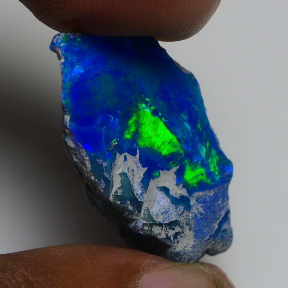 Rare Blue Opal 14.55 Carats | Natural Blue Ethiopian Opal Rough - Ready for Cutting & Jewelry!