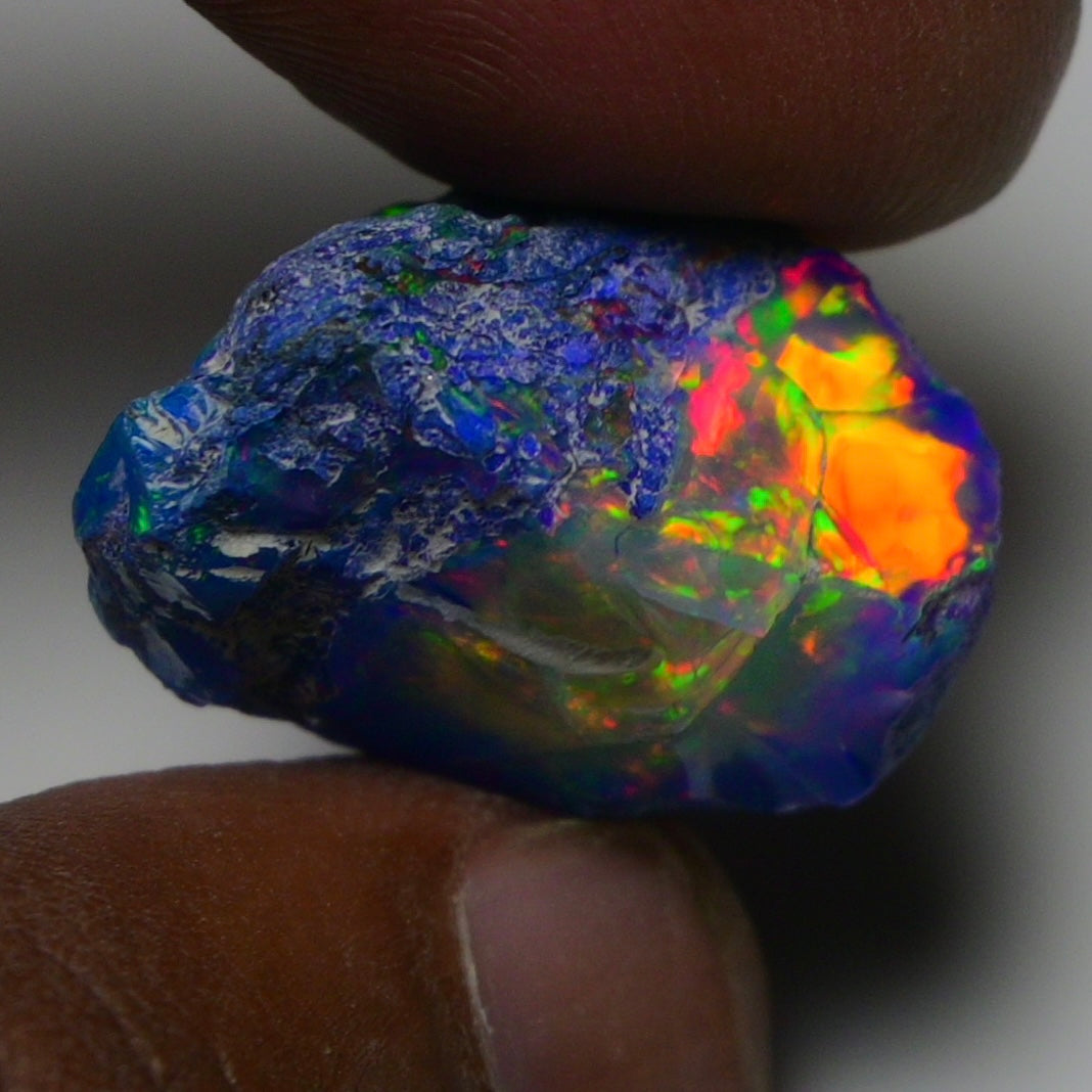 Rare Blue Opal 32.40 Carats | Natural Blue Ethiopian Opal Rough - Ready for Cutting & Jewelry!