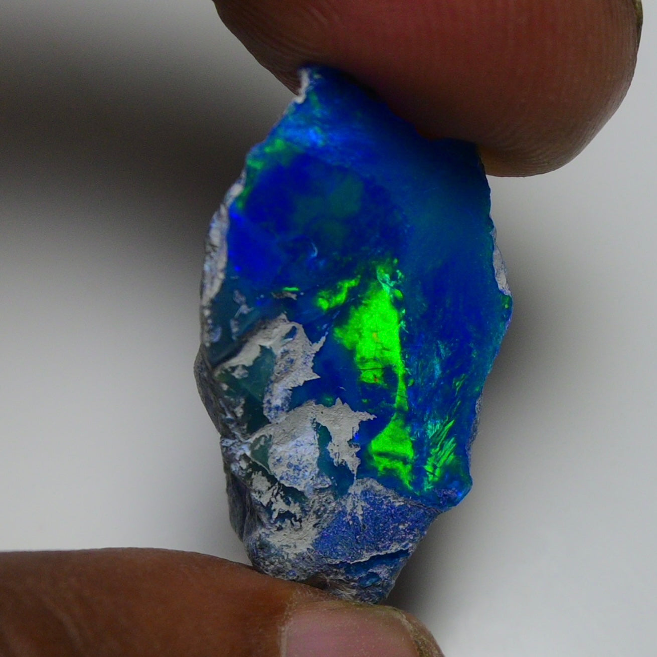 Rare Blue Opal 14.55 Carats | Natural Blue Ethiopian Opal Rough - Ready for Cutting & Jewelry!