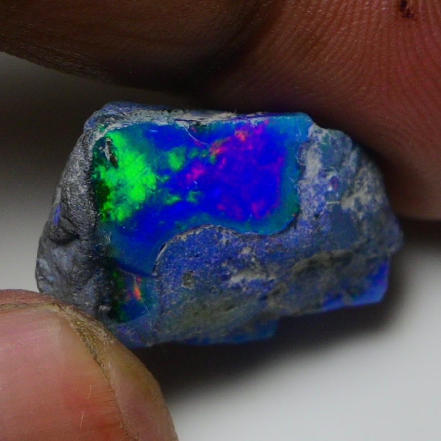 Rare Blue Opal 15.00 Carats | Natural Blue Ethiopian Opal Rough - Ready for Cutting & Jewelry!