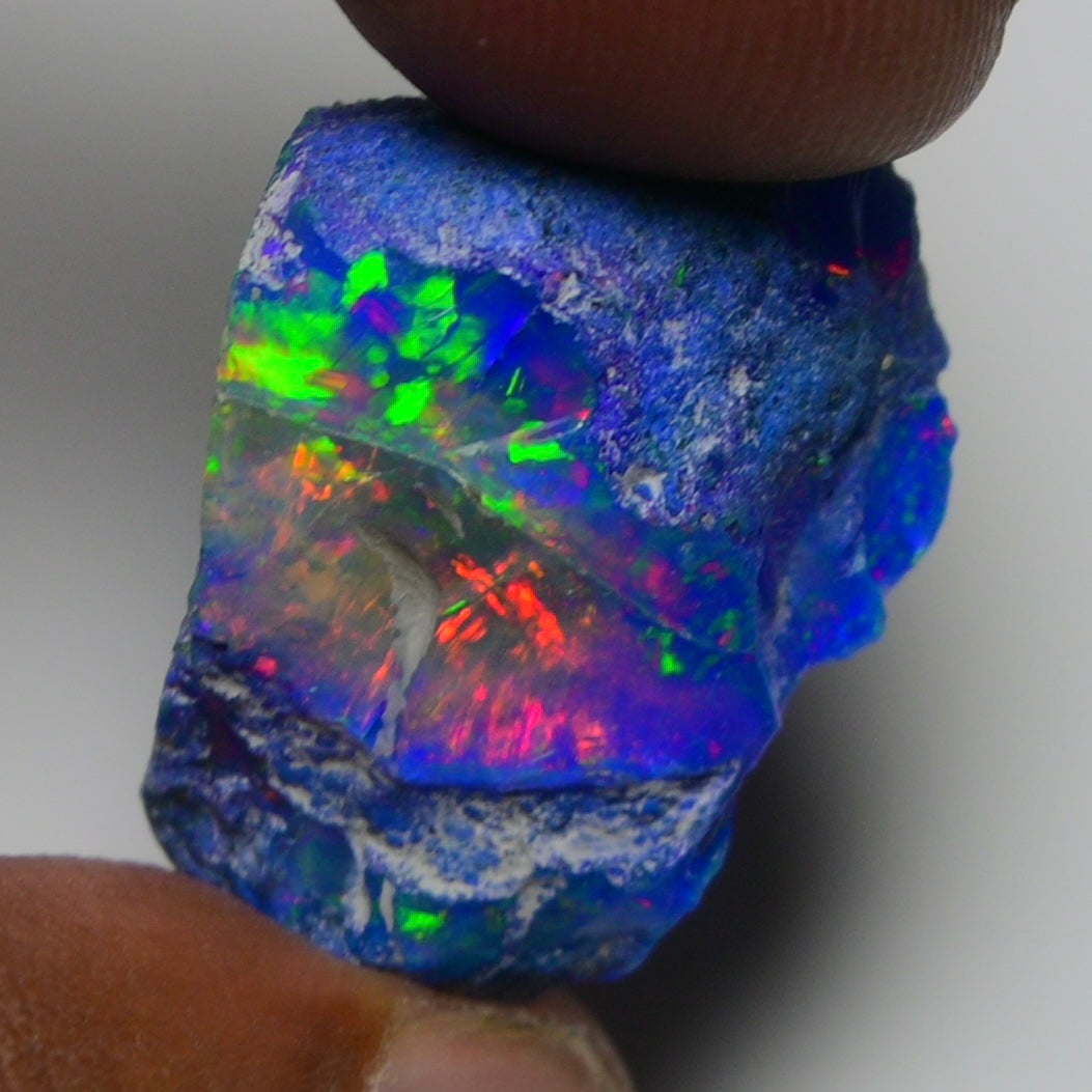 Rare Blue Opal 32.40 Carats | Natural Blue Ethiopian Opal Rough - Ready for Cutting & Jewelry!