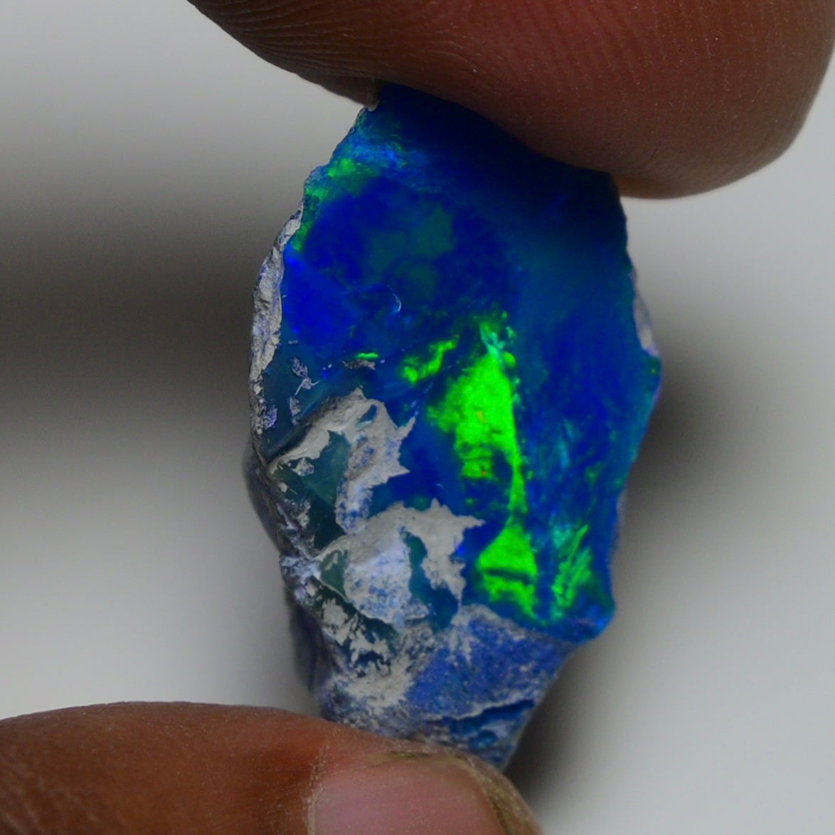 Rare Blue Opal 14.55 Carats | Natural Blue Ethiopian Opal Rough - Ready for Cutting & Jewelry!
