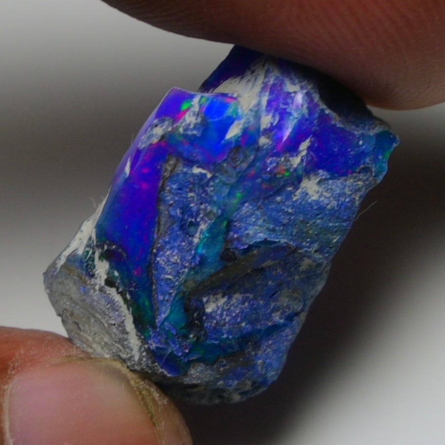 Rare Blue Opal 15.00 Carats | Natural Blue Ethiopian Opal Rough - Ready for Cutting & Jewelry!