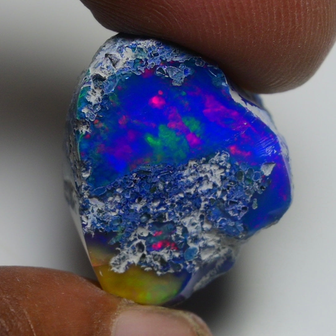 Rare Blue Opal 37.50 Carats | Natural Blue Ethiopian Opal Rough - Ready for Cutting & Jewelry!