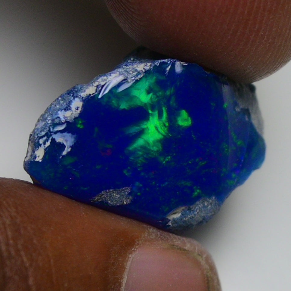 Rare Blue Opal 20.35 Carats | Natural Blue Ethiopian Opal Rough - Ready for Cutting & Jewelry!