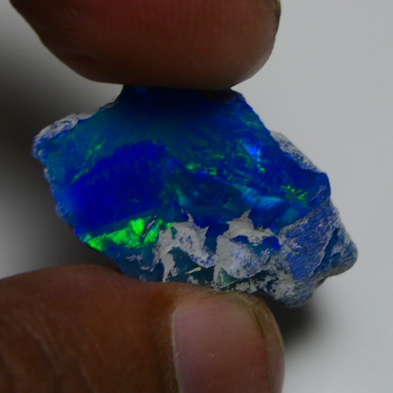Rare Blue Opal 14.55 Carats | Natural Blue Ethiopian Opal Rough - Ready for Cutting & Jewelry!