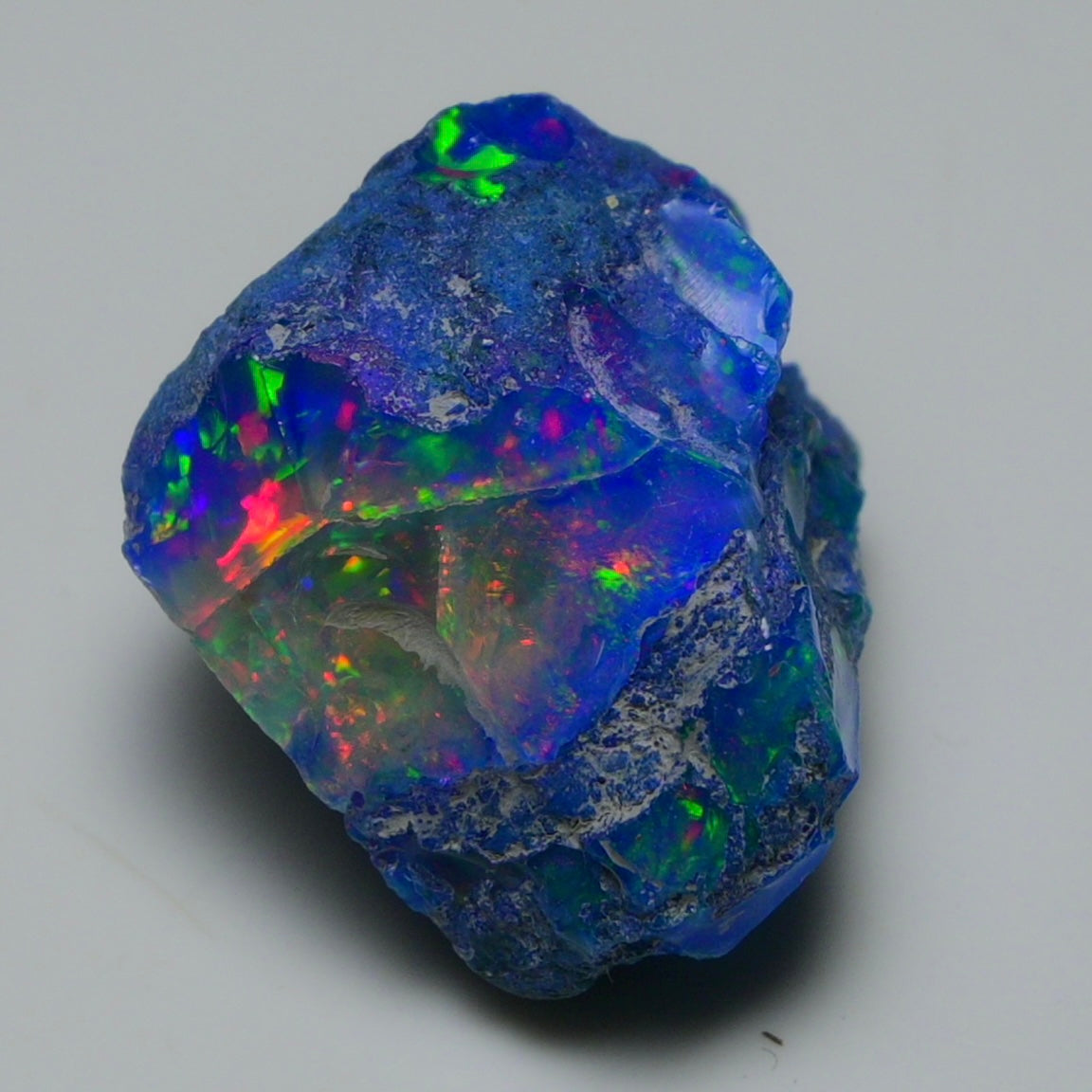 Rare Blue Opal 32.40 Carats | Natural Blue Ethiopian Opal Rough - Ready for Cutting & Jewelry!