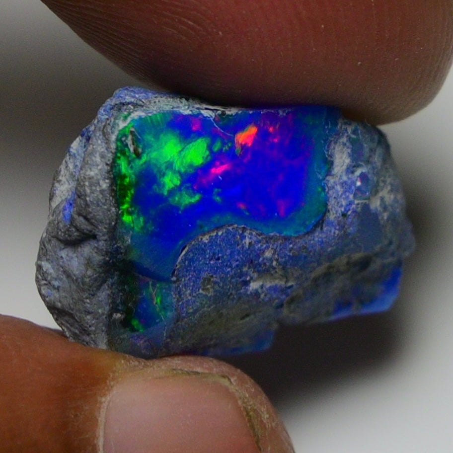 Rare Blue Opal 15.00 Carats | Natural Blue Ethiopian Opal Rough - Ready for Cutting & Jewelry!