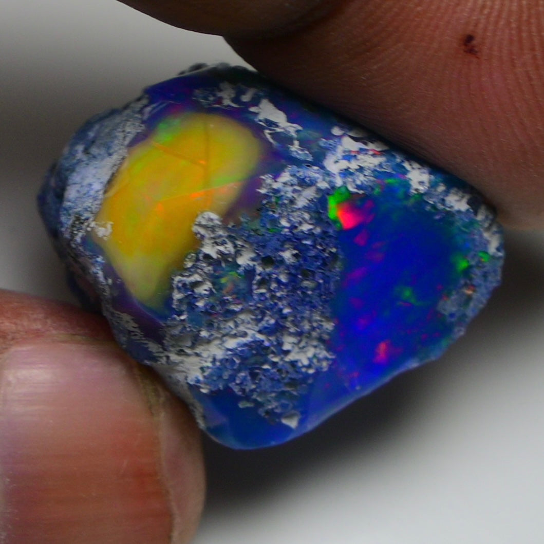 Rare Blue Opal 37.50 Carats | Natural Blue Ethiopian Opal Rough - Ready for Cutting & Jewelry!