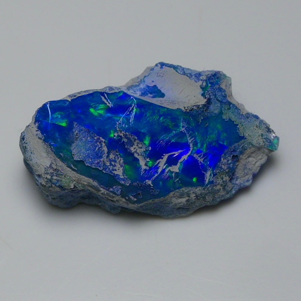 Rare Blue Opal 14.55 Carats | Natural Blue Ethiopian Opal Rough - Ready for Cutting & Jewelry!