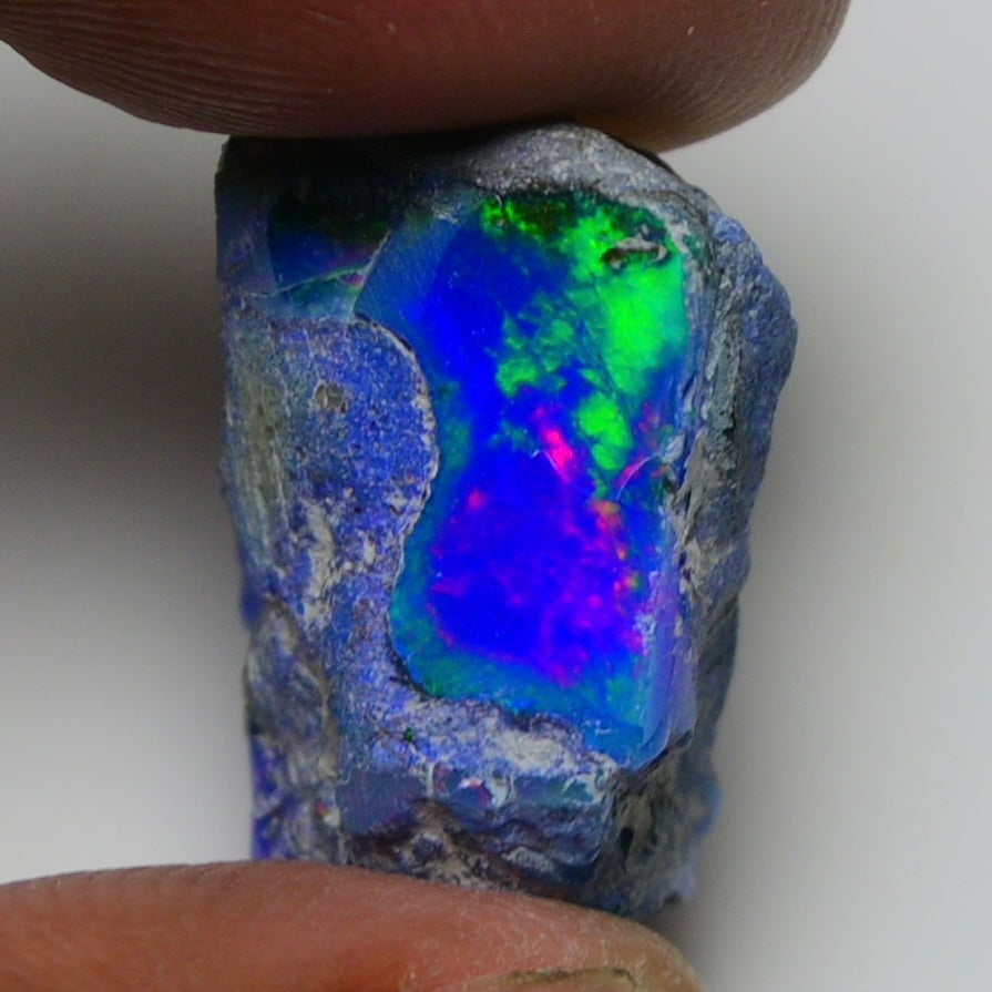 Rare Blue Opal 15.00 Carats | Natural Blue Ethiopian Opal Rough - Ready for Cutting & Jewelry!