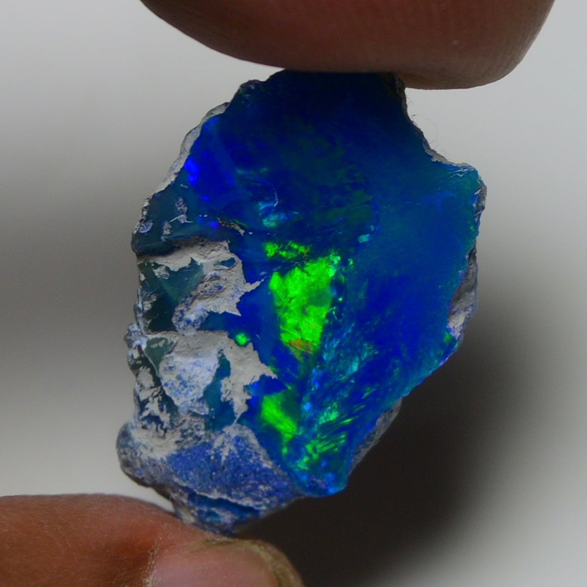 Rare Blue Opal 14.55 Carats | Natural Blue Ethiopian Opal Rough - Ready for Cutting & Jewelry!