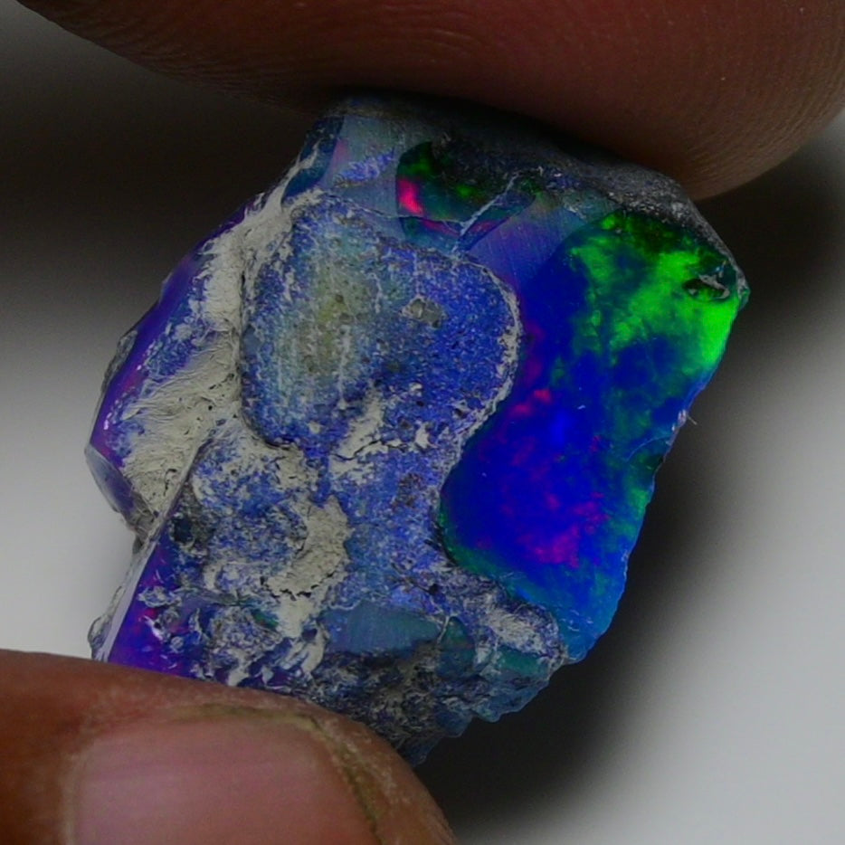 Rare Blue Opal 15.00 Carats | Natural Blue Ethiopian Opal Rough - Ready for Cutting & Jewelry!