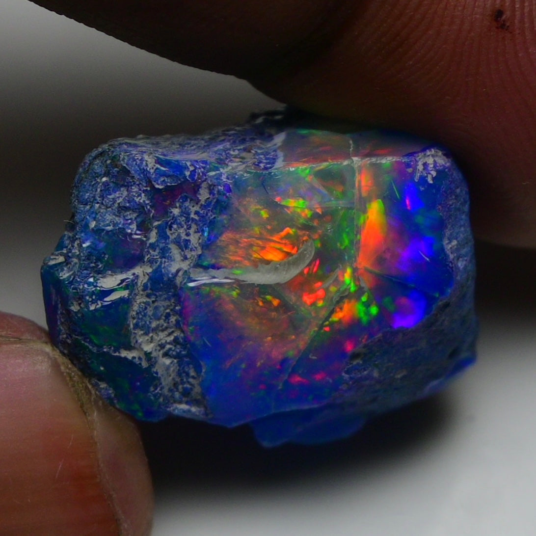 Rare Blue Opal 32.40 Carats | Natural Blue Ethiopian Opal Rough - Ready for Cutting & Jewelry!