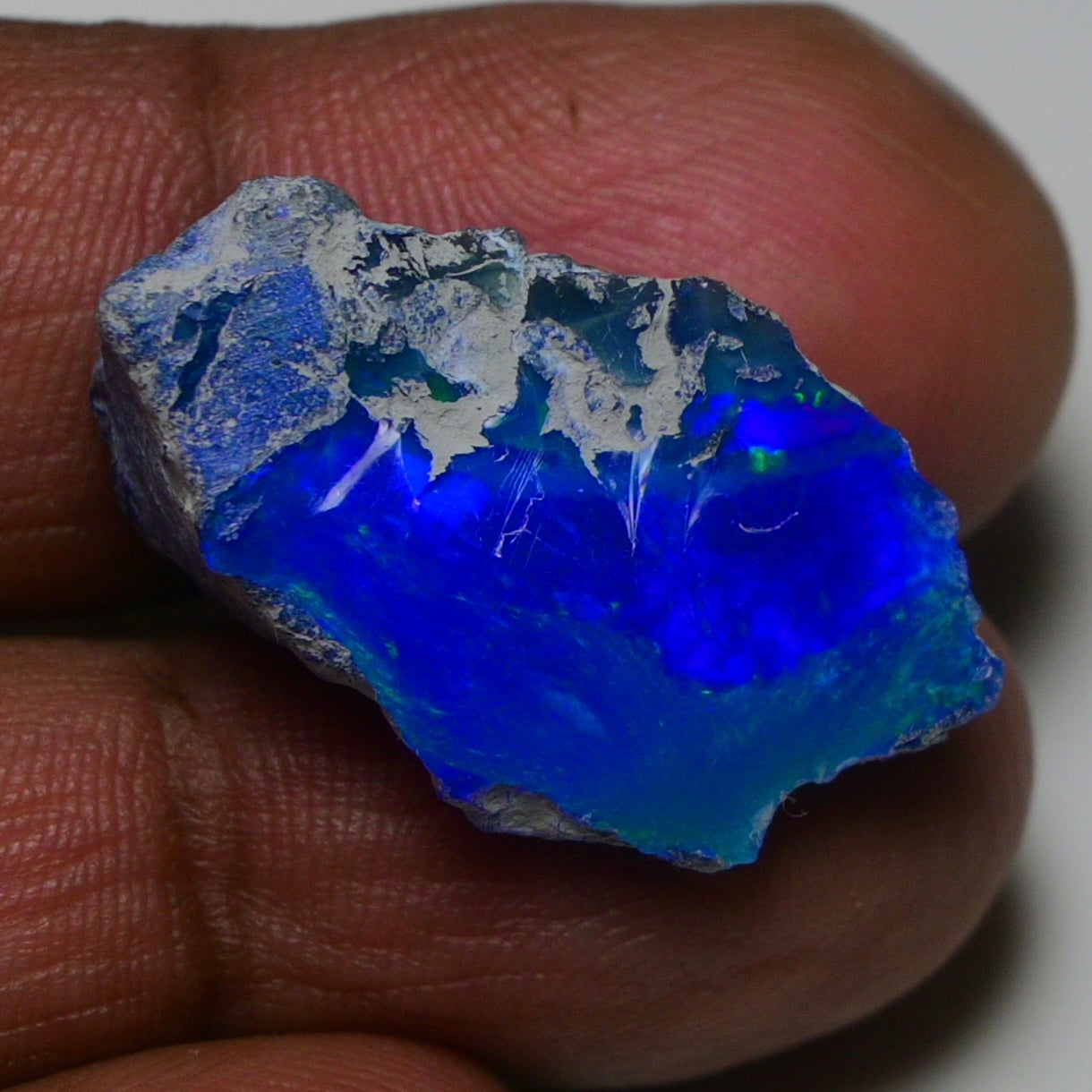 Rare Blue Opal 14.55 Carats | Natural Blue Ethiopian Opal Rough - Ready for Cutting & Jewelry!