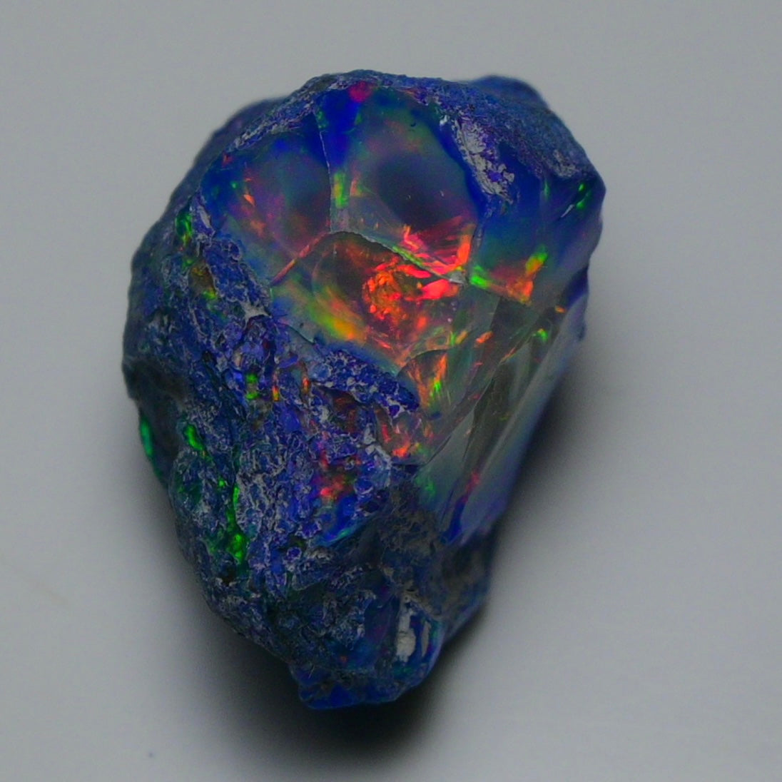 Rare Blue Opal 32.40 Carats | Natural Blue Ethiopian Opal Rough - Ready for Cutting & Jewelry!