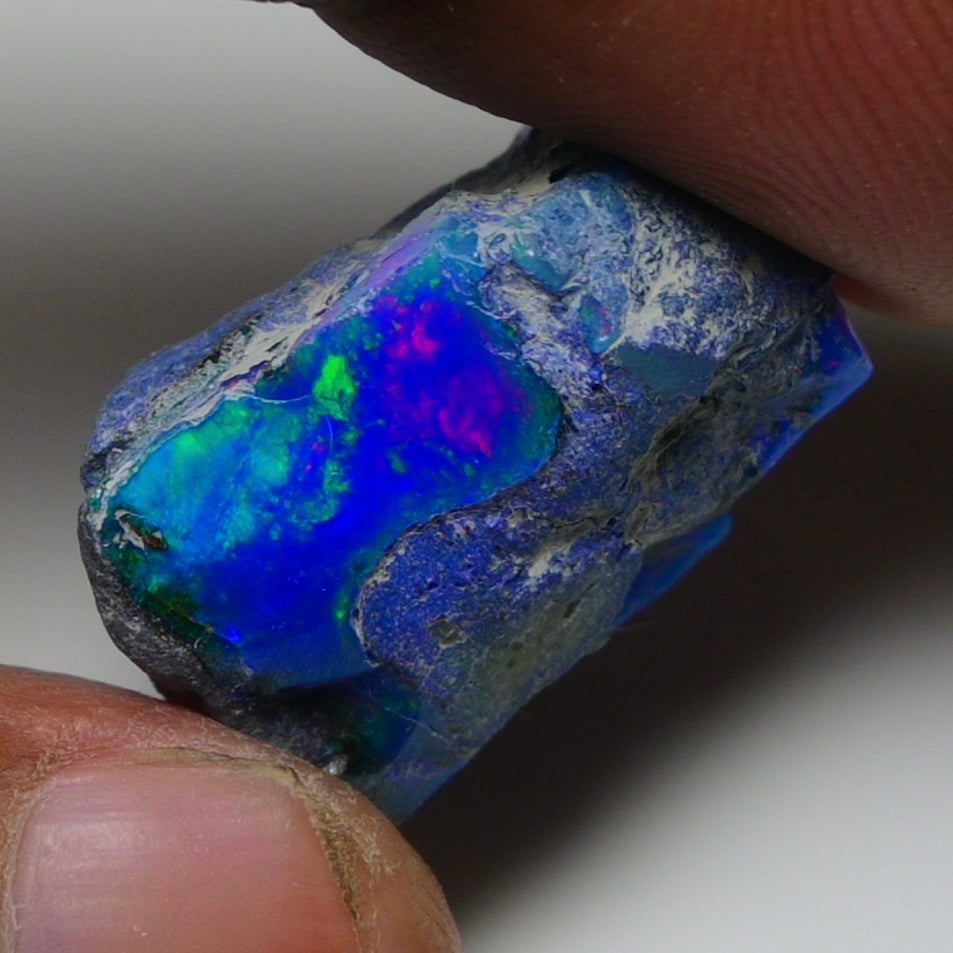 Rare Blue Opal 15.00 Carats | Natural Blue Ethiopian Opal Rough - Ready for Cutting & Jewelry!