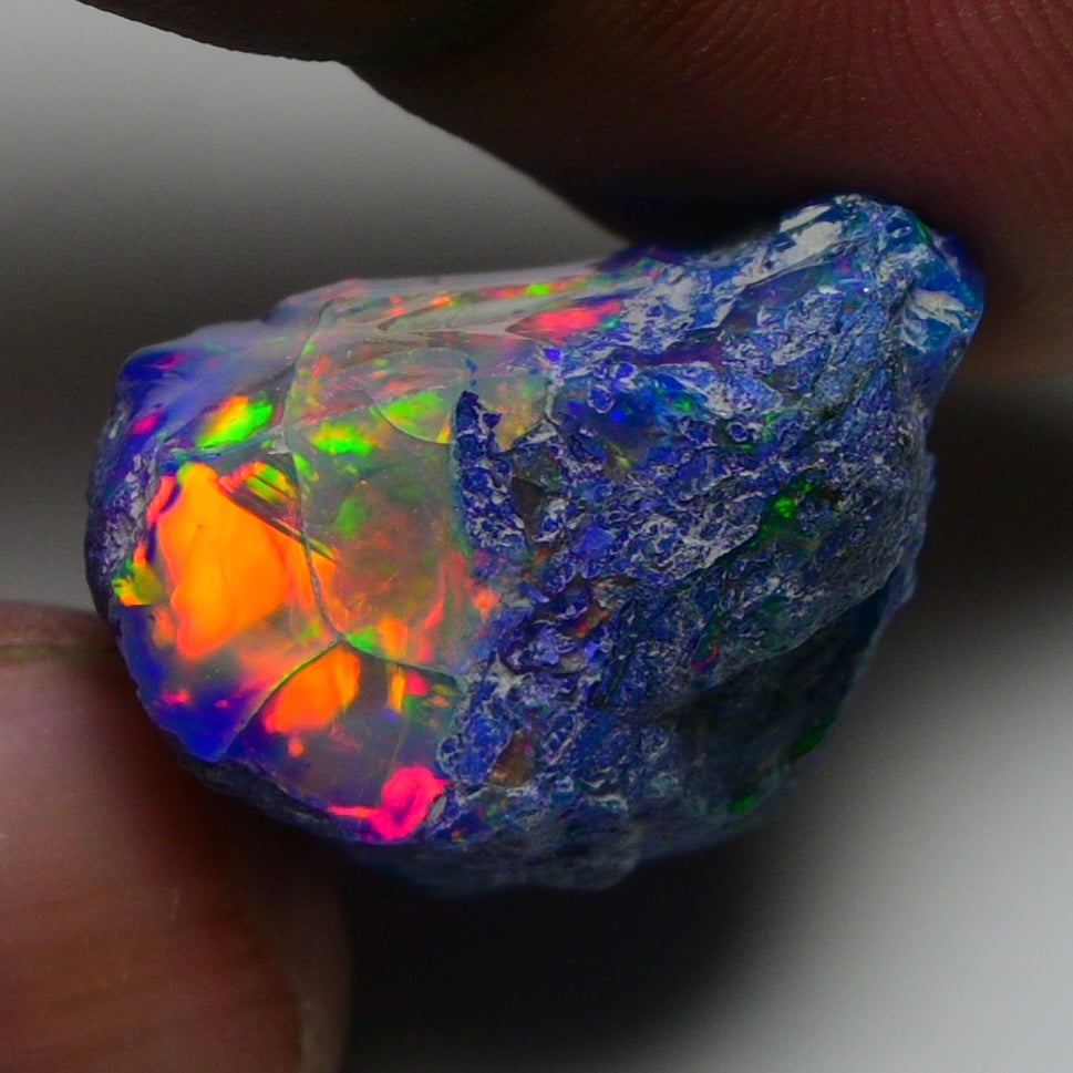 Rare Blue Opal 32.40 Carats | Natural Blue Ethiopian Opal Rough - Ready for Cutting & Jewelry!