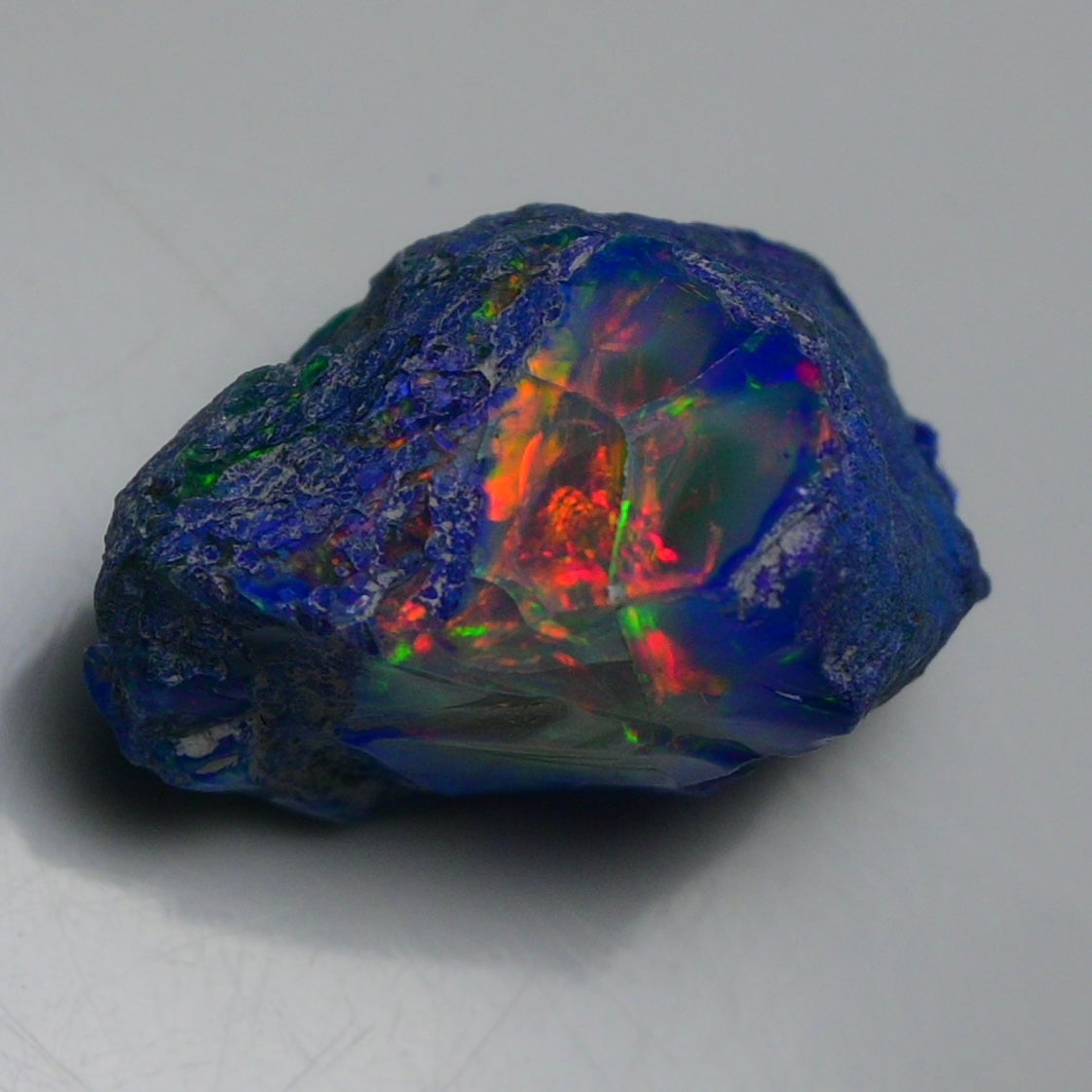 Rare Blue Opal 32.40 Carats | Natural Blue Ethiopian Opal Rough - Ready for Cutting & Jewelry!