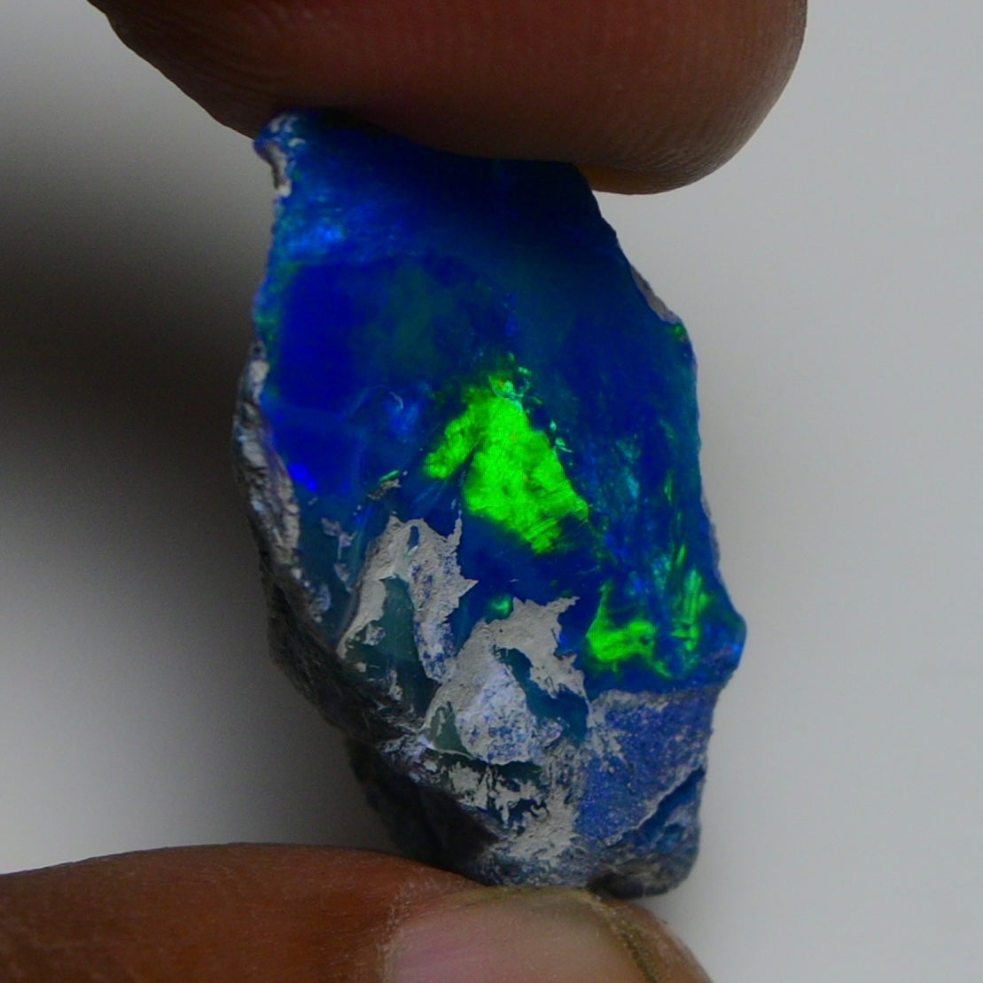 Rare Blue Opal 14.55 Carats | Natural Blue Ethiopian Opal Rough - Ready for Cutting & Jewelry!