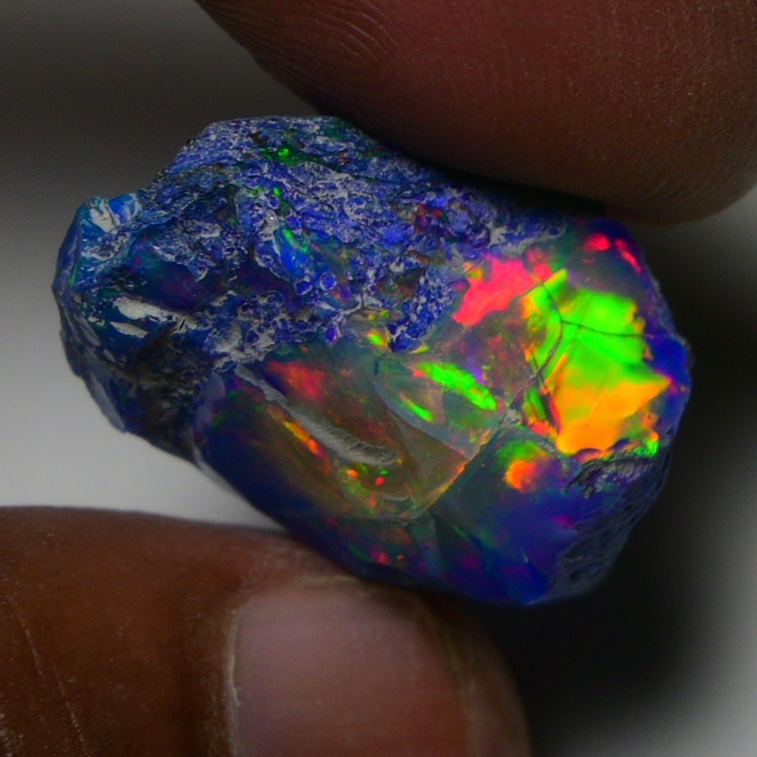 Rare Blue Opal 32.40 Carats | Natural Blue Ethiopian Opal Rough - Ready for Cutting & Jewelry!
