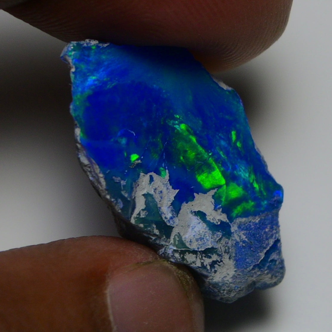Rare Blue Opal 14.55 Carats | Natural Blue Ethiopian Opal Rough - Ready for Cutting & Jewelry!
