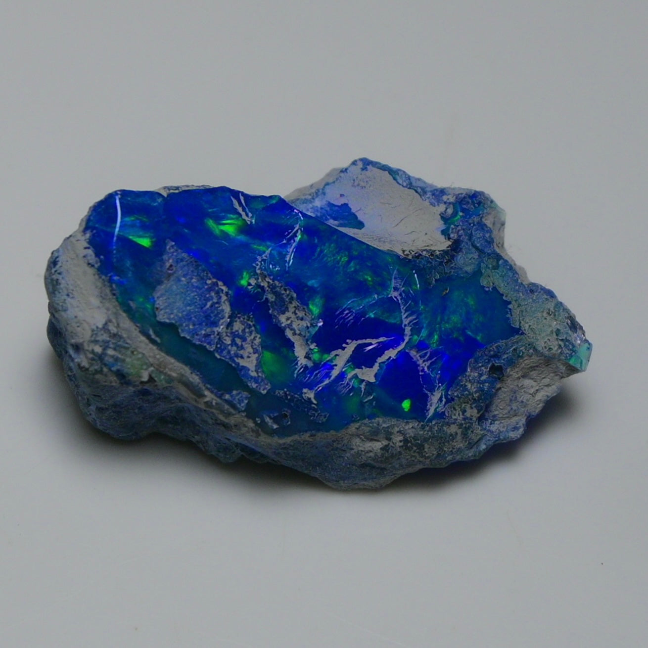 Rare Blue Opal 14.55 Carats | Natural Blue Ethiopian Opal Rough - Ready for Cutting & Jewelry!
