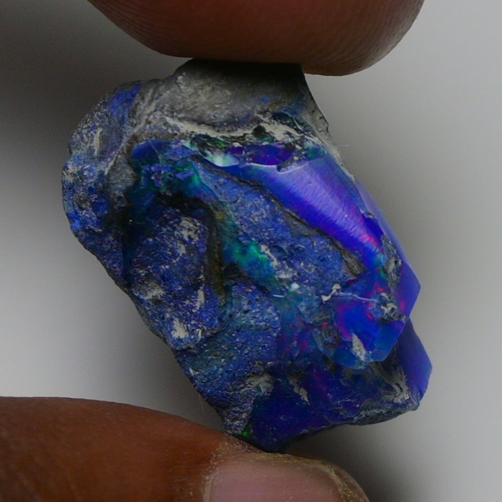 Rare Blue Opal 15.00 Carats | Natural Blue Ethiopian Opal Rough - Ready for Cutting & Jewelry!