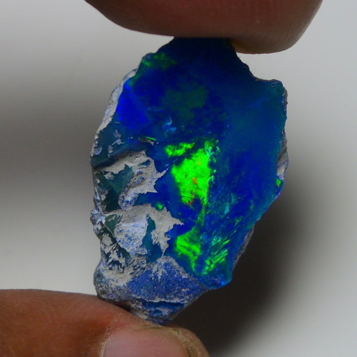 Rare Blue Opal 14.55 Carats | Natural Blue Ethiopian Opal Rough - Ready for Cutting & Jewelry!