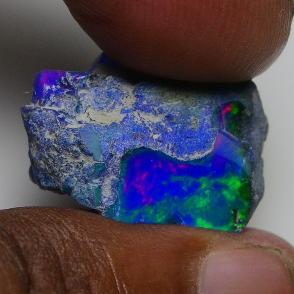 Rare Blue Opal 15.00 Carats | Natural Blue Ethiopian Opal Rough - Ready for Cutting & Jewelry!